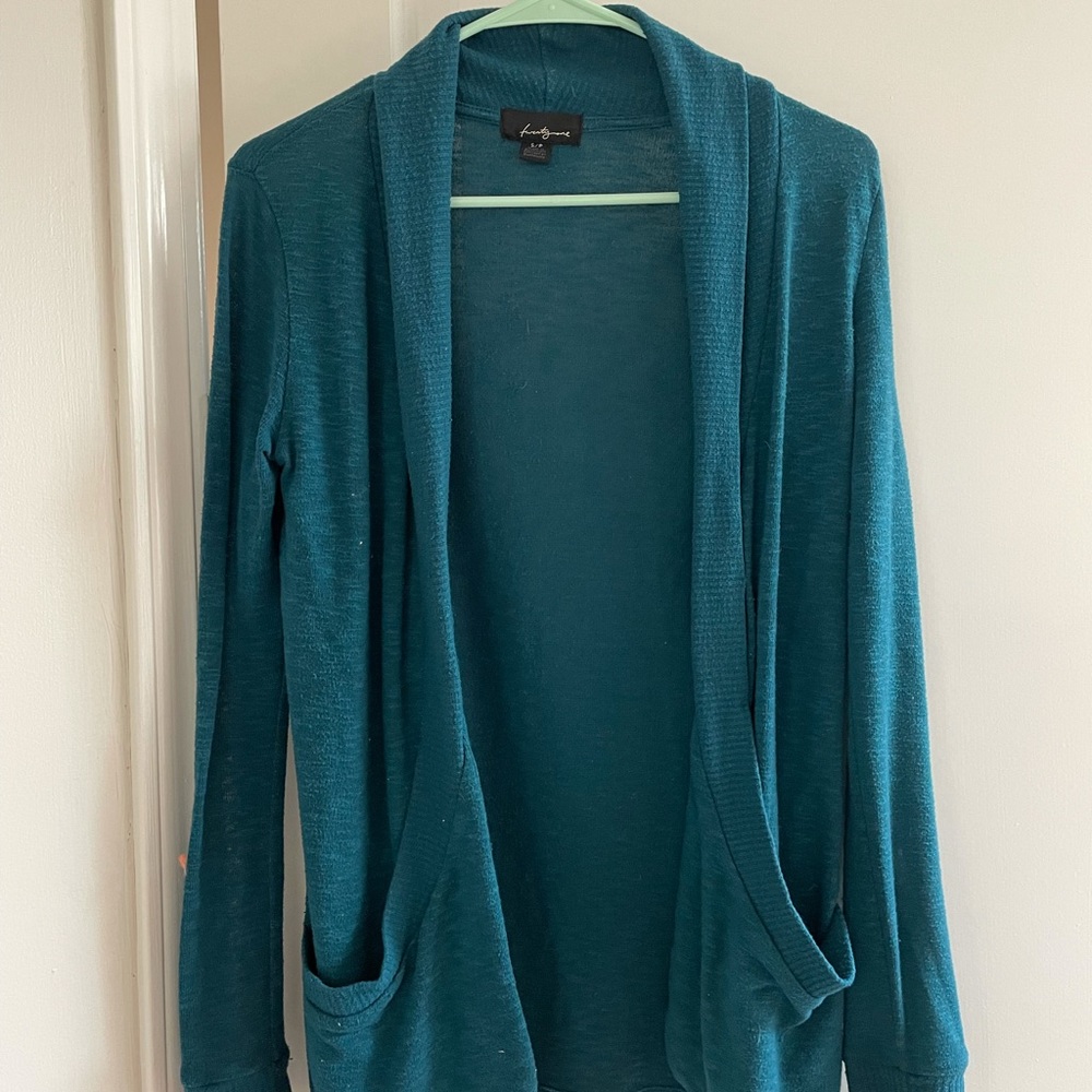 Turquoise small cardigan